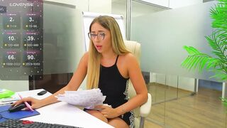 babesgowild - Slutty accountant comes right on the job.