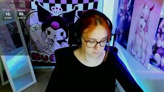 margaret_red - young streamer sits chatting and doesn’t want to undress