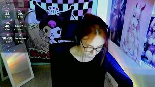 margaret_red - young streamer sits chatting and doesn’t want to undress