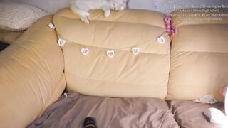 kittywannawin -Skinny little girl fucks a vibrator.