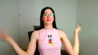 july_berry - A cute student talks in front of the camera and is embarrassed to undress