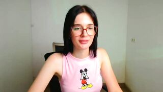 july_berry - A cute student talks in front of the camera and is embarrassed to undress