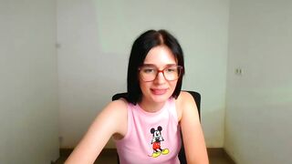 july_berry - A cute student talks in front of the camera and is embarrassed to undress