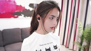 raychell_black -adorable little girl teasing in front of the camera