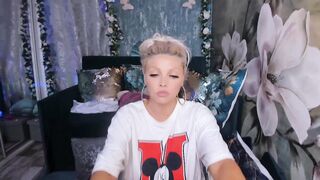 xalexax - cute blondie shows her tits.