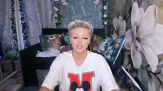 xalexax - cute blondie shows her tits.