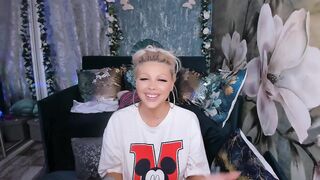 xalexax - cute blondie shows her tits.